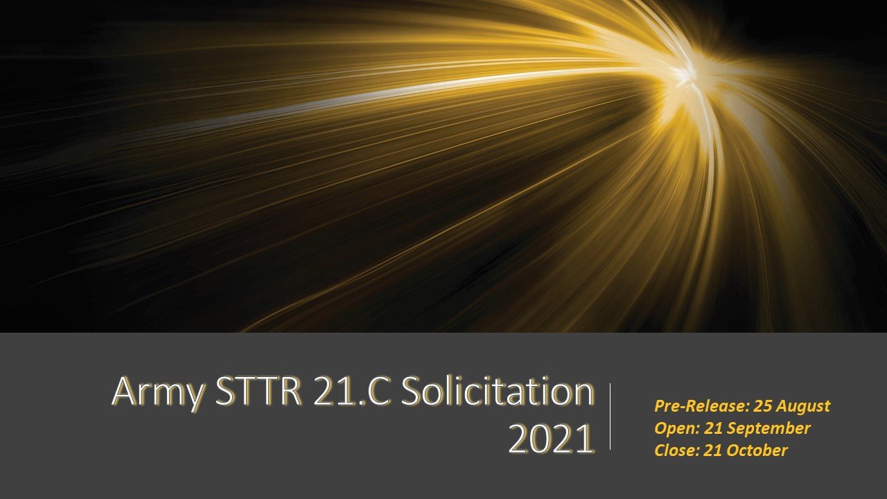 Army STTR 21.C Solicitation 2021 Graphic (decorative)