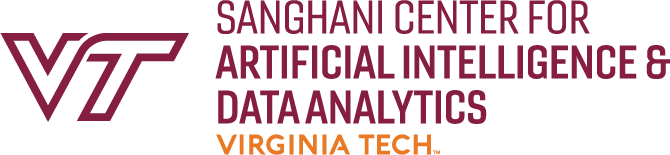 Virginia Tech Sanghani Center for Artificial Intelligence and Data Analytics Logo