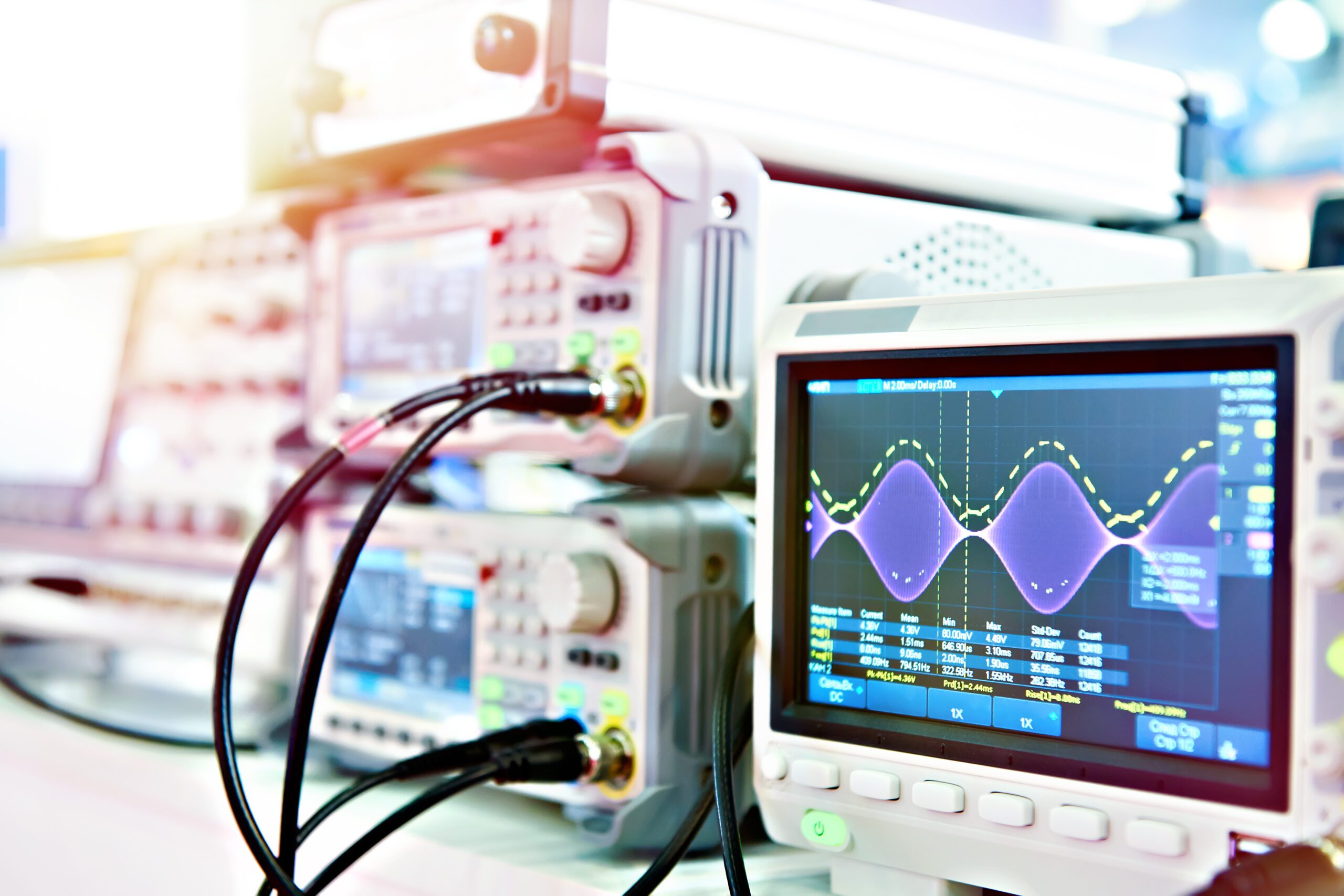 Image of an oscilloscope